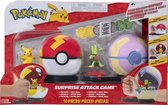 Jeu d'action Pokémon Surprise Attack - Pikachu avec Fast Ball VS Treecko avec Heal Ball