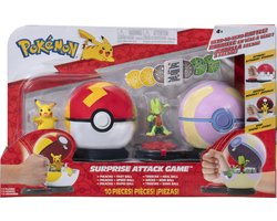foto van Pokémon Verrassingsaanval Actiespel - Pikachu met Fast Ball VS Treecko met Heal Ball