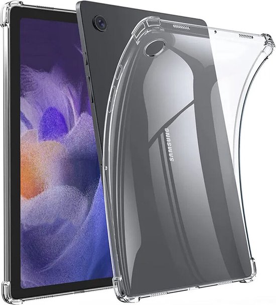 Coque Galaxy Tab A8 10.5 et Film arrière flexible Clear Edge Cover - Bleu  marine