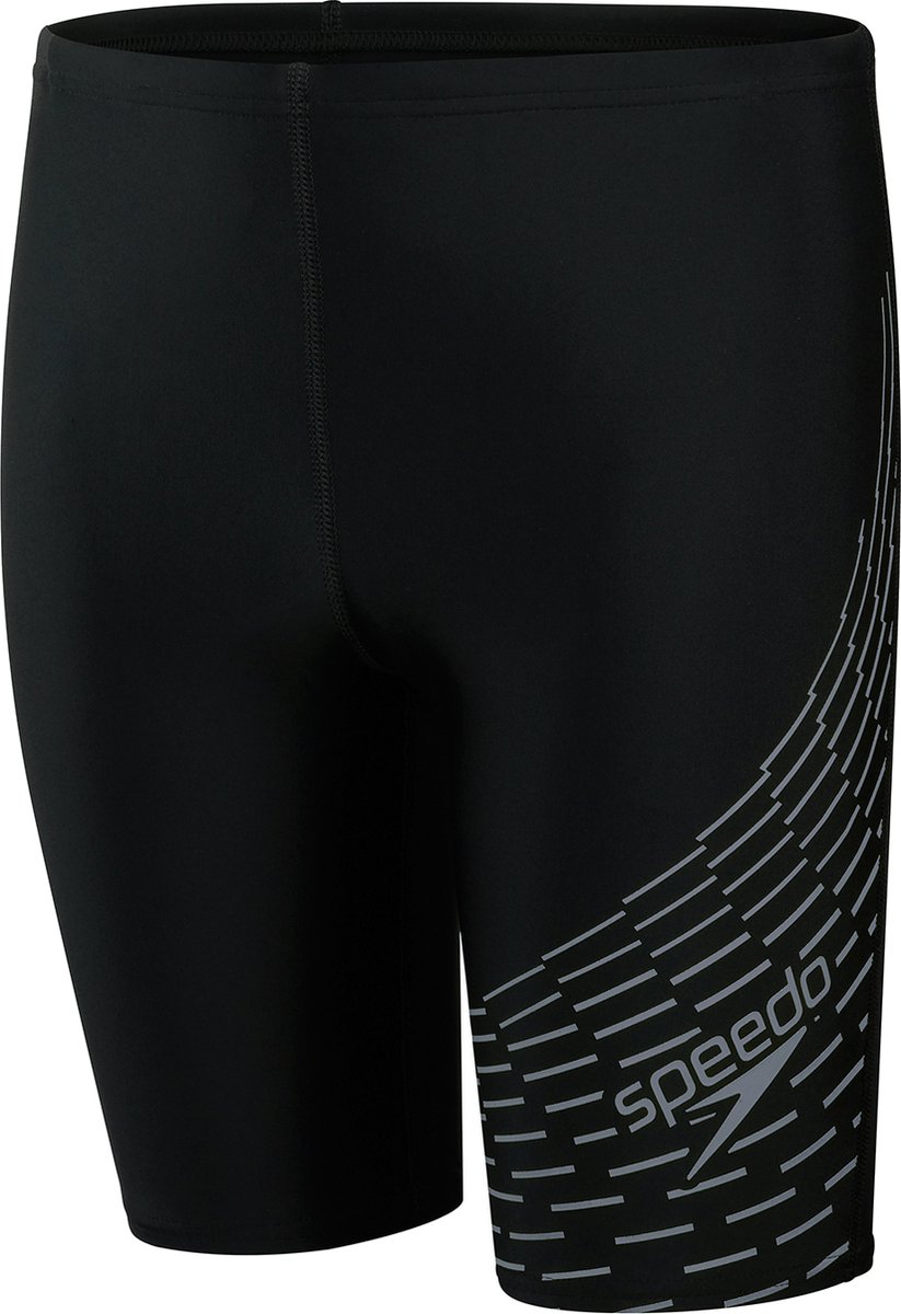 Speedo Medley Logo Jammer Zwart/Grijs Jongens Sportzwembroek
