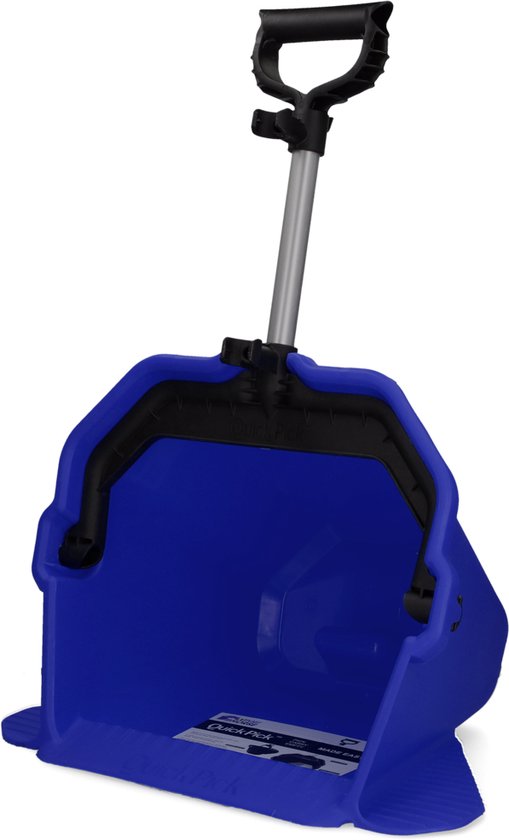 Foto: V plast mestboy losse bak voor quick pick mestschep poepschep grote capaciteit 15 liter lichtgewicht polycarbonaat blauw