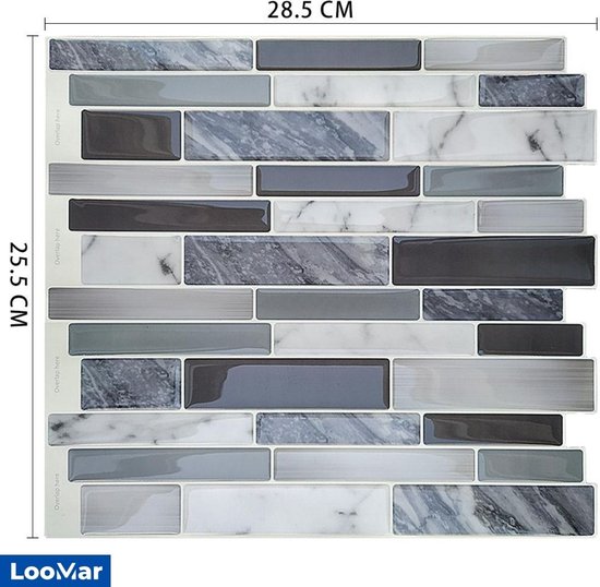 Tiwoos Kristallen Plaktegels muur Plaktegels 3d Tegelstickers Plakbare Zelfklevende Tegels Donkergroen (10 stuks, 30 x 30 cm Tiwoos Kristallen Plaktegels muur Plaktegels 3d Tegelstickers Plakbare Zelfklevende Tegels Donkergroen (10 stuks, 30 x 30 cm
