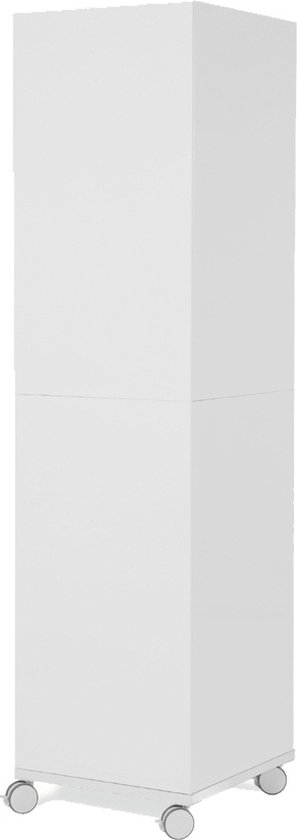 Rocada whiteboard - Skincube - 55x55x200cm - wit - met 4 zijden - verrijdbare pilaar - RO-6874S4