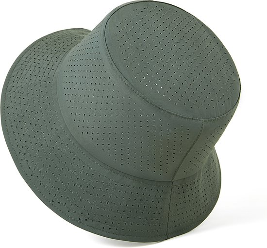 Xd Xtreme - Bucket hat - Vissers hoed - Leger groen - Mesh - Met verstelbare veter - Ademend - Outdoor