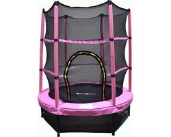 Trampoline - 140 cm - met veiligheidsnet - roze