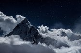 Fotobehang Top Of Mount In The Clouds At Night, Nepal - Vliesbehang - 315 x 210 cm