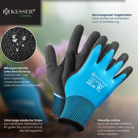 VOUNOT Flexibele gazonrand, kunststof, fluorescerende bloembedrand met 30 grondankers, lengte 10 m hoogte 5 cm, grijs fluorescerend groen