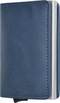 ProWallet Slim Deluxe - Porte-Cartes Blauw - 9 Cartes + Billets - Porte-Cartes de Crédit RFID - Y Compris Coffret Cadeau de Luxe - Portefeuille Homme et Femme - Extensible