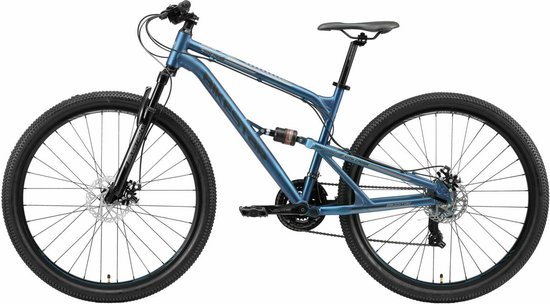 Bikestar Fully MTB Alu 29 Inch 21 Speed blauw - Bikestar