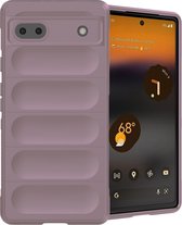 Google Pixel 6a Hoesje Siliconen - iMoshion EasyGrip Backcover - Paars