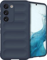 iMoshion Hoesje Geschikt voor Samsung Galaxy S23 Plus Hoesje Siliconen - iMoshion EasyGrip Backcover - Donkerblauw
