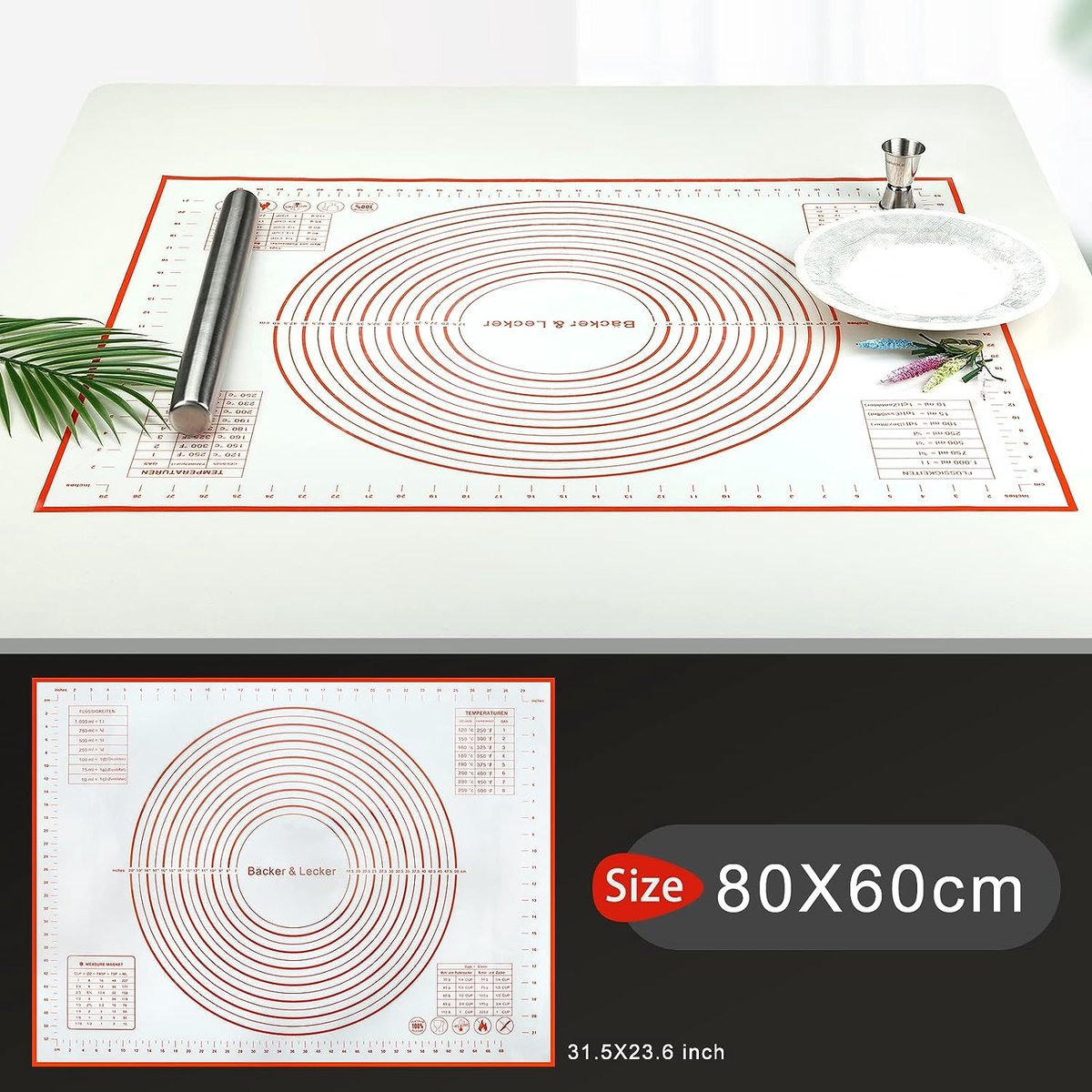 BakMattie - Siliconen Anti-Plak Bakmat - Trends & Meer