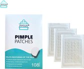 Jinius - Pimple Patches - Pimple Patch - Acne Patch - Pimple Remover - Pimple Plaster - Acne Plaster - Acne Sticker - Pimple Removal - 108 pièces