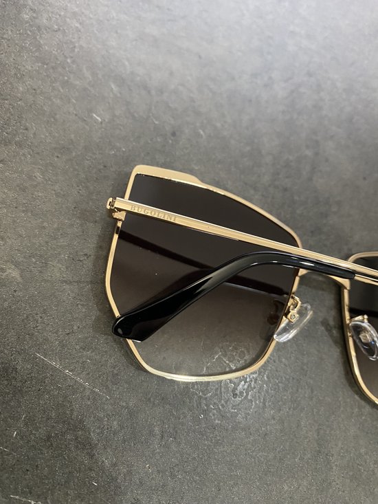 BUGOLINI® Amilya - Designer Zonnebril Voor Dames - UV400 - Gold / Light Coffee van BUGOLINI — afbeelding 4