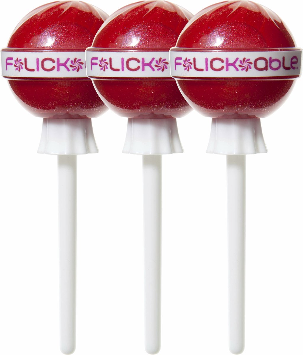 Flickable Luxe Lip Gloss Pop - Better Off Red 01 - set van 3