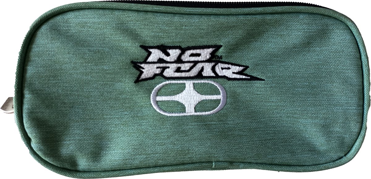 No Fear Etui 23 X 10 X 6 Cm Textiel Appelgroen/zwart