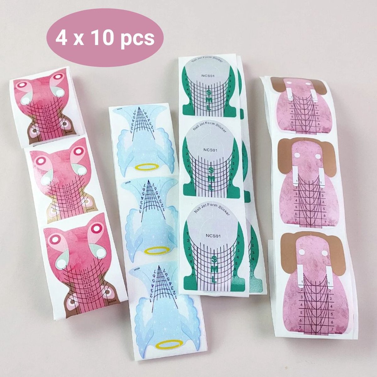 Goedkoopste GUAPÀ® Acryl Sjabloon | Nail Forms | Diverse verlenging acryl sjablonen | Acryl Nagels | Builder Gel | 40 stuks acryl sjablonen