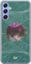 Hoesje geschikt voor Samsung Galaxy A34 - Abstract Art - Geometrisch patroon - Groen - Soft Case Telefoonhoesje - TPU Back Cover - Casevibes