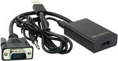 Microconnect kabeladapters/verloopstukjes VGA to HDMI Converter
