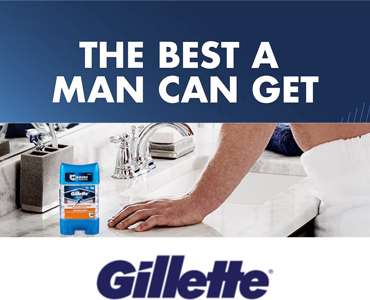 Gillette High Performance Triumph Sport Deodorant Man 3 x 75 ml