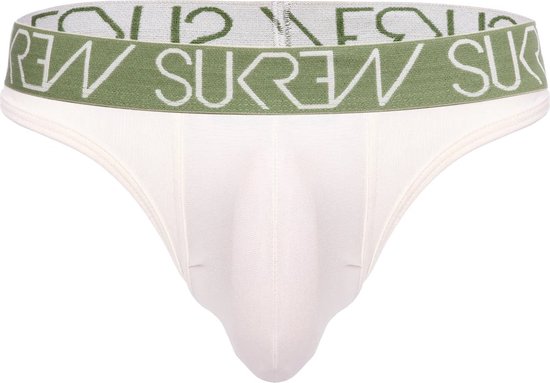 Sukrew Classic String Ecru - Maat S - Herenstring - Mannen String - Grote Pouch