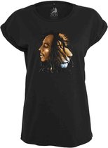 Mister Tee Bob Marley - Bob Marley Lion Face Dames T-shirt - XS - Zwart