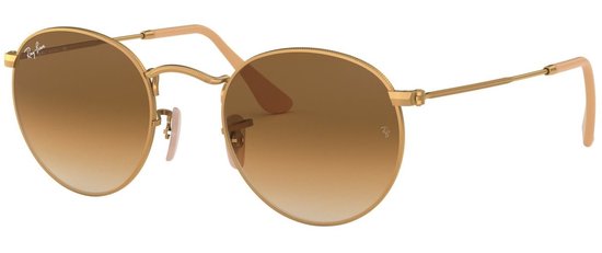 Ray Ban - Zonnebril - Round Metal - Gold - Clear Gradient Brown - Maat 53