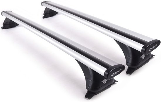 Galeries de toit adaptées à l' Audi Q5 2008 à 2016 - Aluminium - Capacité de chargement élevée 100kg - Wingbar - Argent - Merk Farad