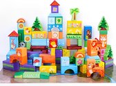 Bouwblokken - Speelgoed voor kinderen - blokken pakket - houten speelgoed.