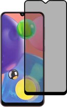 Smartphonica Privacy full cover voor Samsung Galaxy A70s tempered glass screenprotector van gehard glas met afgeronde hoeken geschikt voor Samsung Galaxy A70s