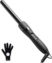 Max Pro Twist 19mm Krultang - Curling iron - Levenslange Garantie - Inclusief Hittebestendige Handschoen - Alle Haartypes - Inclusief LCD Display