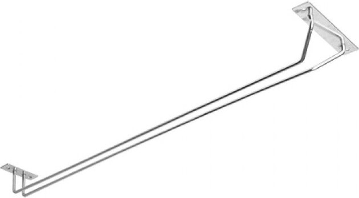 EMGA - Glasophangrek - roestvrijstaal - voor plafond - 60cm