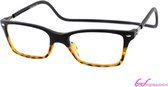 Magneet leesbril Nordic Glasögon-Black Havanna-+1.00