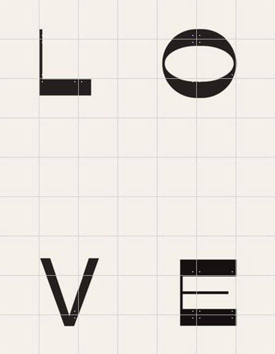 IXXI LOVE - Wanddecoratie - Typografie en quotes - 140 x 180 cm