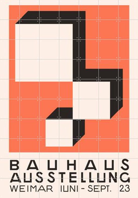IXXI Bauhaus Ausstellung 23 - Wanddecoratie - Vintage - 140 x 200 cm