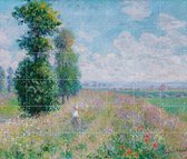 IXXI Meadow with Poplars - Claude Monet - Wanddecoratie - 120 x 140 cm