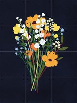 IXXI Wild Flowers Dark - Wanddecoratie - Bloemen en Planten - 60 x 80 cm
