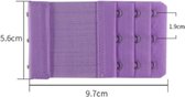 Rallonge de soutien- BH - BH de soutien-gorge - 3 crochets - Violet