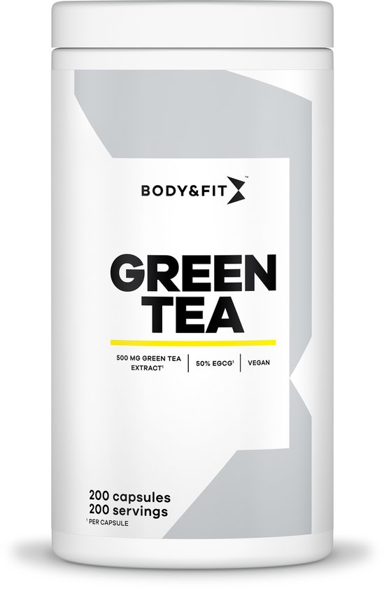 Body & Fit Green Tea Ultra Pure - Fatburner - Afslankpillen - 250 mg EGCG - Afvallen - 200 capsules