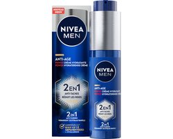 NIVEA MEN Anti-Age 2in1 Power Hydraterende Gezichtscreme met SPF 30 - Moisturizer - Hyaluronzuur en…