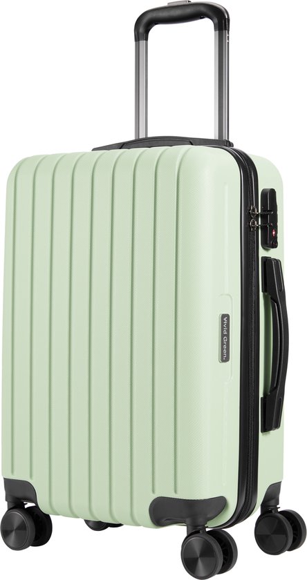 Vivid Green Handbagage Koffer - Reiskoffer Met Wielen - 51 CM - Trolley -  Reiskoffers... | bol.com