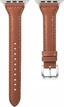 Bracelet de montre Apple Watch Series 1, 2, 3, 4, 5, 6 et SE en cuir marron femme 38/40 mm