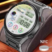 Montre Smart hommes piste GPS lecteur de musique local 454*454 écran AMOLED Bluetooth appel Sport Sport Smartwatch pour Samsung téléphone Android avec technologie AI couleur grise