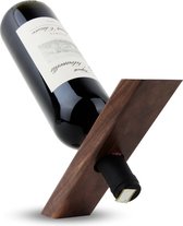 Porte-bouteille de vin en bois de Luxe - Bois foncé de haute qualité - Design Elegant - Accessoires Vin