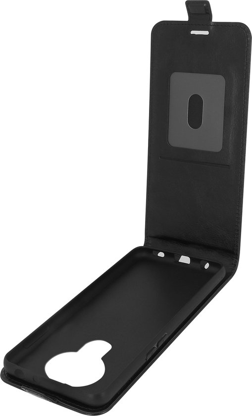 Verticale Flipcover geschikt voor Nokia 3.4 Kaartvak Zwart