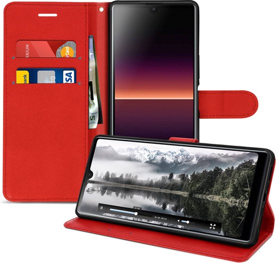 Case Geschikt voor Sony Xperia L4 Videohouder Polsband Rood bol