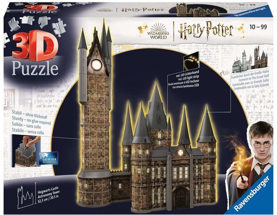 Ravensburger Harry Potter Night Edition 3D-puzzel van de Astronomy Tower