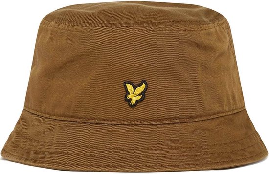 Lyle & Scott Bucket Hat (Brown/ Gold) Taille unique, petit logo