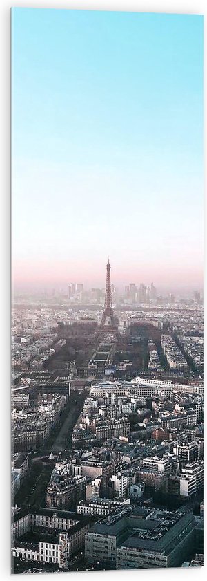 Acrylglas - Parijs - Eiffeltoren - Stad - Gebouwen - Kleuren - 40x120 cm Foto op Acrylglas (Met Ophangsysteem)