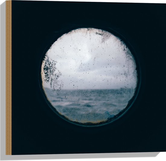 Hout - Boot - Zee - Oceaan - Raampje - Uitzicht - Rond - Vies - 50x50 ...